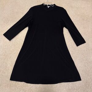 EUC Annalee + Hope Black Mockneck Skater Tent Mini Midi Dress | Women’s Large